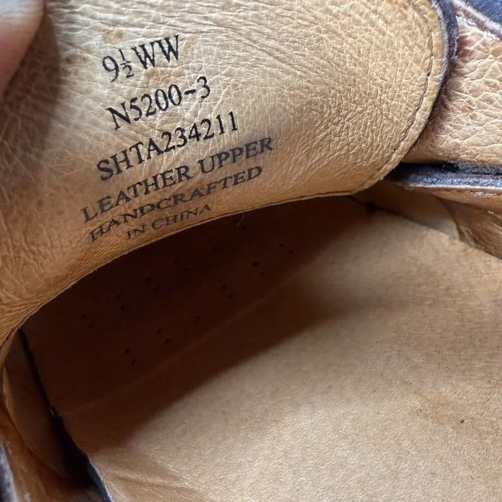Dexter Mens Brown Leather Boat Shoes 9.5WW
